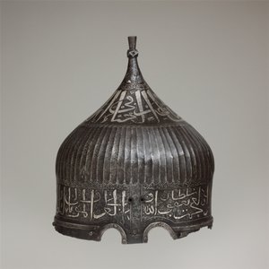 Turbán sisak, 1478–1490 körül (acél, vas, ezüst)