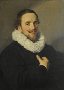 Egy úriember portréja alkotó: School of Frans Hals