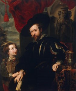 Rubens portréja fiával, Alberttel (másolat az 1610-es évek végének elveszett eredetijéről)