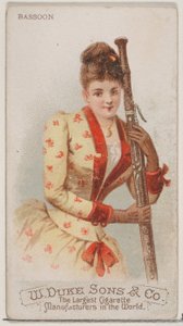 Fagott, a Musical Instruments sorozatból N82 Duke márkájú cigarettákhoz, 1888., 1888.