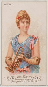 Cornet, a Musical Instruments N82 sorozatból, Duke márkájú cigarettákhoz, 1888., 1888.