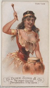 Tam Tam, az N82 hangszerek sorozatból, Duke márkájú cigarettákhoz, 1888., 1888.
