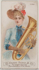 Tuba, a Musical Instruments sorozatból N82 Duke márkájú cigarettákhoz, 1888., 1888.