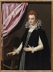""Marie de Medici (1575-1642) portréja"" Scipione Pulzone (1550-1598) festménye - 1594 - Olaj, vászon - Méret 132,1x96,5 cm Magángyűjtemény alkotó: Scipione Pulzone
