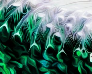 Zöld absztrakt alkotó: Scott J. Davis