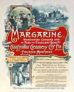 A Craigmillar Creamery által gyártott margarin reklámja alkotó: Scottish School