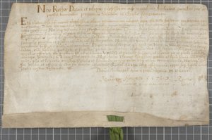 Az egyetem által kiállított oklevél Thomas Jamesnek alkotó: Scottish School