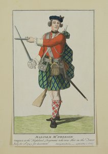 Malcolm McPherson, tizedes a Fekete Őr ezredben, Lövés a Dezertációért, 1743 alkotó: Scottish School