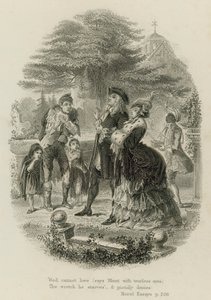 Jelenet az erkölcsi esszékből, Alexander Pope (metszet) alkotó: Scottish School