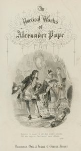 Jelenet a zár megerőszakolásából, Alexander Pope (metszet) alkotó: Scottish School