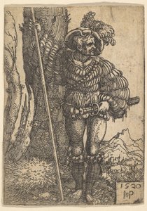 A Lansquenet, 1520. alkotó: Sebald Beham