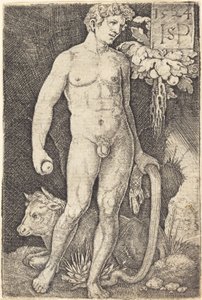 Ádám állva alkotó: Sebald Beham