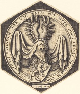 Címer oroszlánnal alkotó: Sebald Beham
