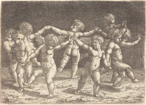 A szerelem isteneinek tánca alkotó: Sebald Beham
