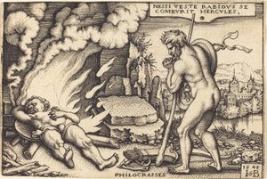 Herkules halála alkotó: Sebald Beham