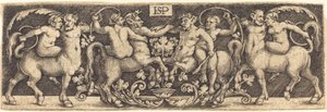 Friezz kentaurokkal alkotó: Sebald Beham