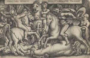 Herkules harca a trójaiak ellen, Herkules munkásságából, 1545.