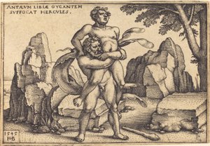 Herkules megöli Anthaeust alkotó: Sebald Beham