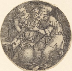 Lót és lányai alkotó: Sebald Beham