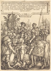 Traianus ítélete alkotó: Sebald Beham