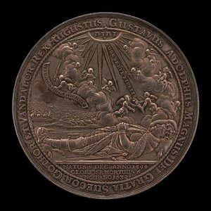 II. Gusztáv Adolf halála, 1594-1632, svéd király 1611 [előlap], 1634. alkotó: Sebastian Dadler