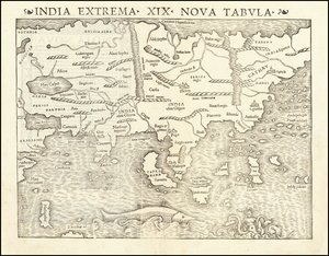 1542-es Ázsia-térkép Sebastian Münster tollából alkotó: Sebastian Munster