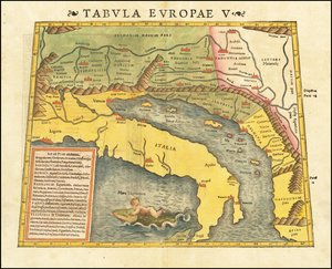 1545 Ptolemaiosz 5. európai térképe Sebastian Munster tollából alkotó: Sebastian Munster