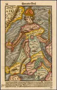 Europa regina Európa királynő a Cosmographiából, 1570