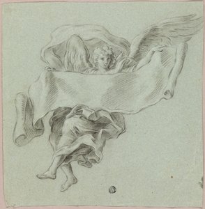 Angel with Putti Carrying Object alkotó: Sebastiano Conca