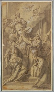 Madonna és Szentek alkotó: Sebastiano Conca
