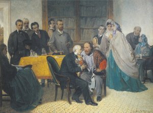 Giuseppe Garibaldi látogatása Alessandro Manzoninál 1862. március 15-én