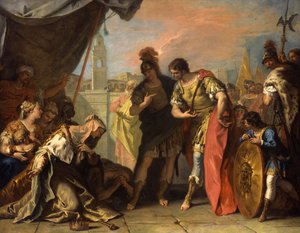 Sándor és Darius családja, 1708-1710 körül alkotó: Sebastiano Ricci