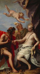 Bacchus és Ariadne (olaj, vászon) alkotó: Sebastiano Ricci