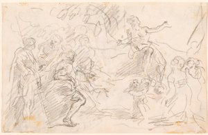 Bibliai jelenet [verso] alkotó: Sebastiano Ricci