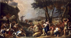 Mózes vizet bocsát ki a sziklából, 1725-26 alkotó: Sebastiano Ricci