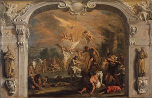 Krisztus keresztsége, kb. 1713-14. alkotó: Sebastiano Ricci