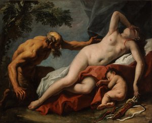 Vénusz és Szatír alkotó: Sebastiano Ricci