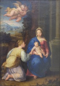 Szent Katalin házassága (festmény) alkotó: Sebastiano called Bastianino Filippi