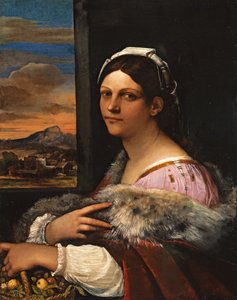 Egy fiatal római nő portréja alkotó: Sebastiano del Piombo