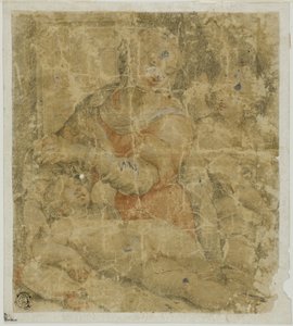 Szűz és gyermeke angyallal alkotó: Sebastiano del Piombo