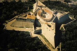 Négyszögletes erőd Antibes-ben, Vauban erődítménye (17. század).