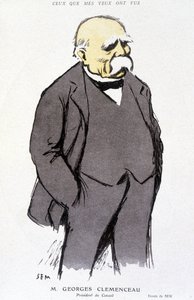 Georges Clémenceau portréja - dess. Sem (1863 - 1934), „Fantasio” vagy 1918.02.01. 265 alkotó: Sem