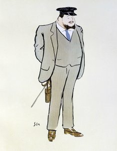 Henri de Rotschild portréja - Sem (1863 - 1934), "" Les Sports modernes "-ban, 1906. augusztus. alkotó: Sem