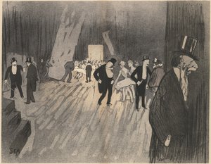 A balett kulisszái c. 1900. alkotó: Sem