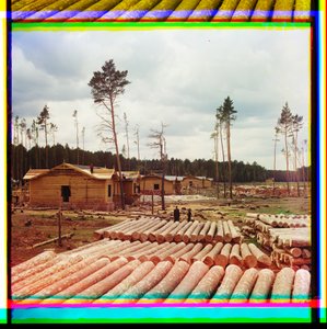 Vasúti rönkök, Shadrinsk, Szibéria
