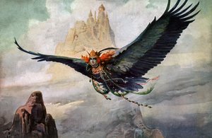 The Fantasy, 1900 körüli (képeslap) alkotó: Sergei Sergeevich Solomko