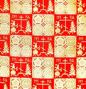 Olovyanishnikov Manufaktúra félselyem szatén, XX. század eleje (textil)