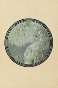 Rusalka. Illusztráció A. Puskin Ruslan és Ljudmila című verséhez, 1921-1926.