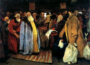 Vajda érkezése, 1907. alkotó: Sergei Vasilyevich Ivanov