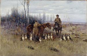 rókavadászat alkotó: Sergey Semyonovich Voroshilov